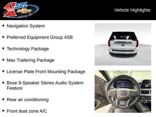 Summit White 2024 GMC Yukon AT4