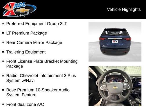 Northsky Blue Metallic 2023 Chevrolet Traverse LT Leather