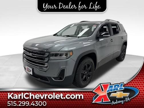 Satin Steel Metallic 2021 GMC Acadia AT4