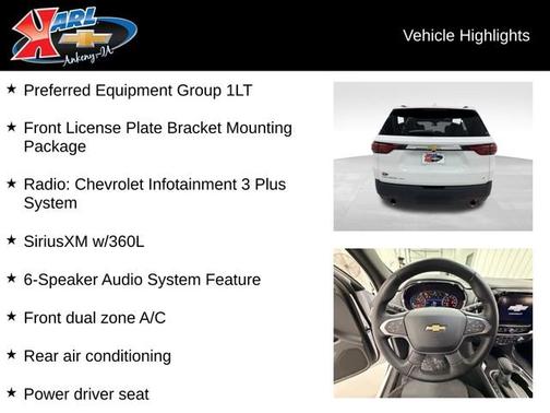 Summit White 2024 Chevrolet Traverse Limited LT Cloth