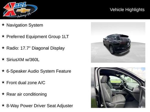Mosaic Black Metallic 2024 Chevrolet Traverse FWD LT