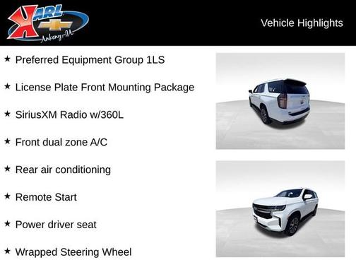 Summit White 2023 Chevrolet Tahoe LS