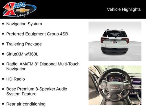 Summit White 2021 GMC Acadia AT4