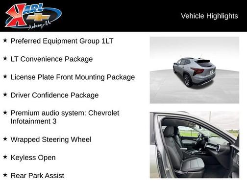 Sterling Gray Metallic 2024 Chevrolet Trax LT