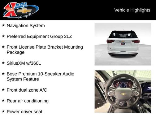 Summit White 2023 Chevrolet Traverse High Country