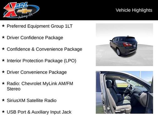 Nightfall Gray Metallic 2018 Chevrolet Equinox 1LT