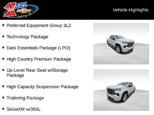 Iridescent Pearl Tricoat 2023 Chevrolet Silverado 1500 High Country