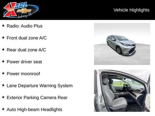 CELESTIAL SILVER 2022 Toyota Sienna XLE