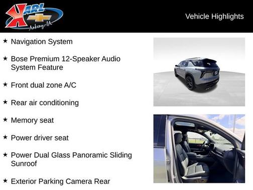 Sterling Gray Metallic 2026 Chevrolet Traverse AWD RS