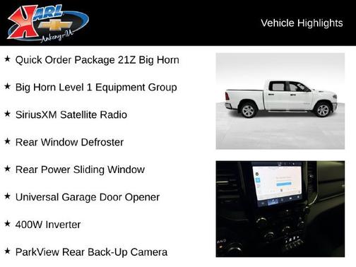 Bright White Clearcoat 2026 RAM 1500 Big Horn