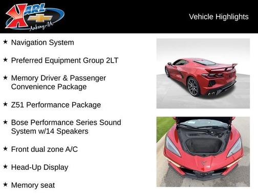Red Mist Metallic Tintcoat 2025 Chevrolet Corvette 2LT