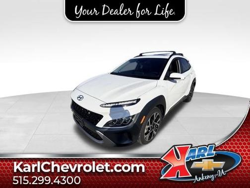 Lunar White 2023 Hyundai KONA Limited