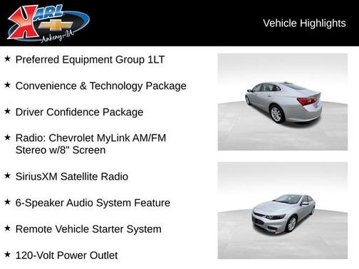 Silver Ice Metallic 2018 Chevrolet Malibu LT