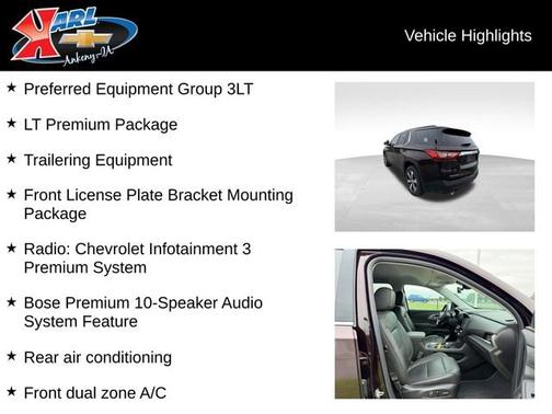 Black Cherry Metallic 2021 Chevrolet Traverse LT Leather