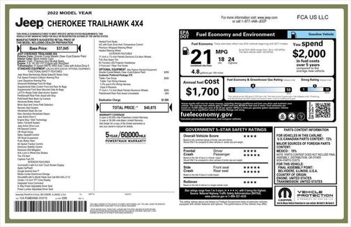2022 Jeep Cherokee Trailhawk
