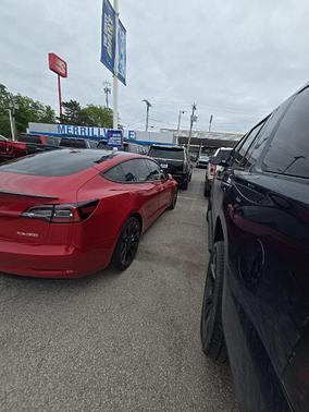Red Multi-Coat 2021 Tesla Model 3 Performance