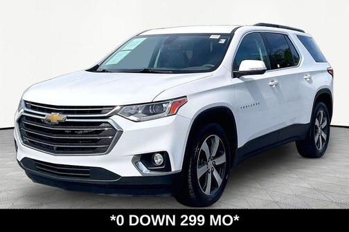 Summit White 2021 Chevrolet Traverse LT Leather
