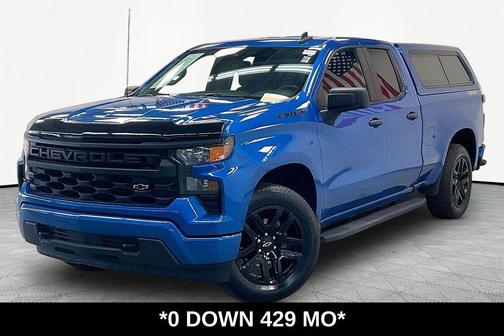 Glacier Blue Metallic 2023 Chevrolet Silverado 1500 Custom