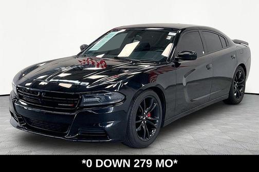 Pitch Black Clearcoat 2018 Dodge Charger SXT