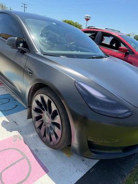 Solid Black 2023 Tesla Model 3 Performance