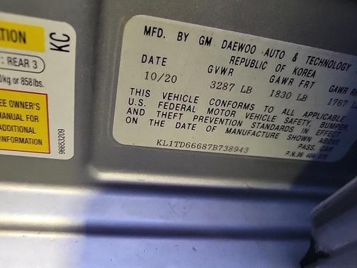 2007 Chevrolet Aveo 5 LS