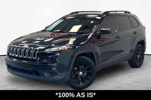 Brilliant Black Crystal Pearlcoat 2016 Jeep Cherokee Sport