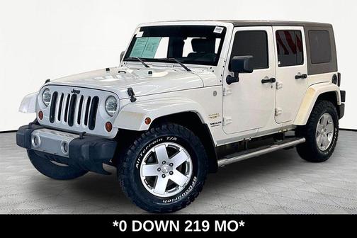 Stone White Clearcoat/Khaki Hard Top 2010 Jeep Wrangler Unlimited Sahara