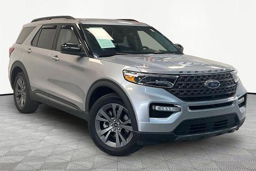 Silver Metallic 2022 Ford Explorer XLT