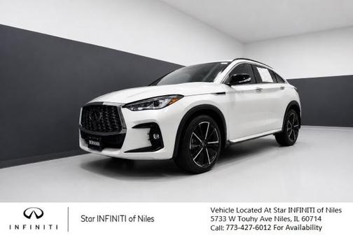 Majestic White 2023 INFINITI QX55 LUXE