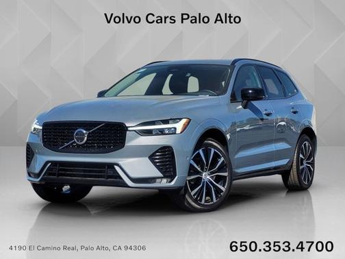 Thunder Gray Metallic 2024 Volvo XC60 Plus Dark Theme