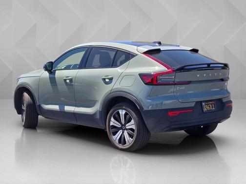Sage Green Metallic 2023 Volvo C40 Recharge Pure Electric Plus