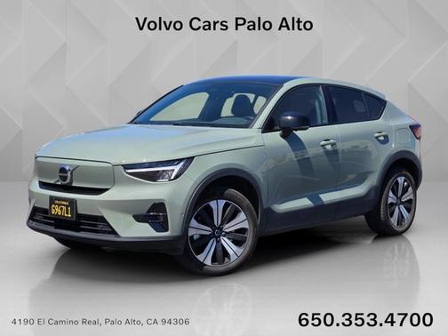 Sage Green Metallic 2023 Volvo C40 Recharge Pure Electric Plus