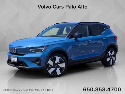 Fjord Blue Metallic 2023 Volvo XC40 Recharge Pure Electric Ultimate
