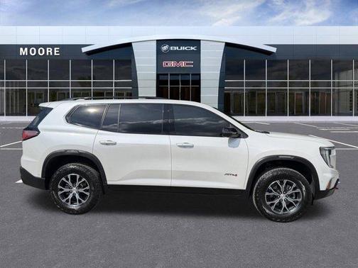 White Frost Tri-Coat 2025 GMC Acadia AT4