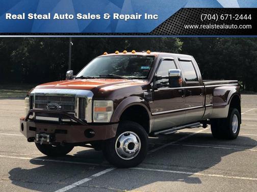 Maroon 2008 Ford F-350 Lariat