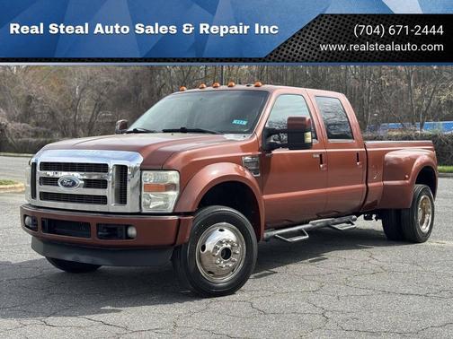 Burgundy 2008 Ford F-450 LARIAT