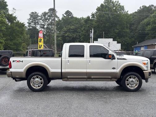 White Platinum Metallic Tri-Coat 2011 Ford F-350 King Ranch