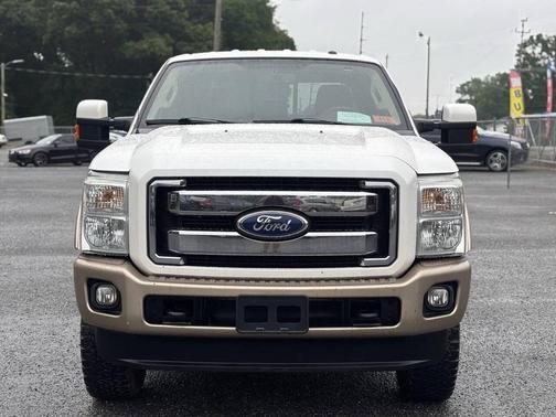 White Platinum Metallic Tri-Coat 2011 Ford F-350 King Ranch