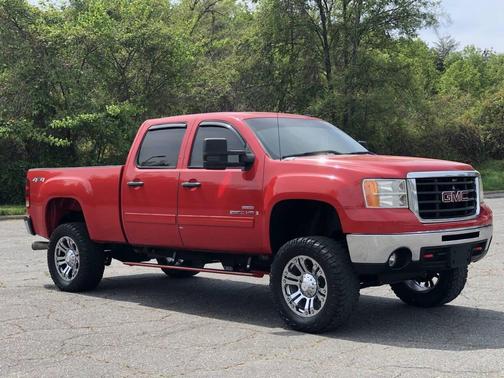 Fire Red 2009 GMC Sierra 2500 SLE Crew Cab