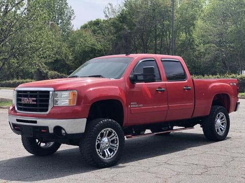 Fire Red 2009 GMC Sierra 2500 SLE Crew Cab