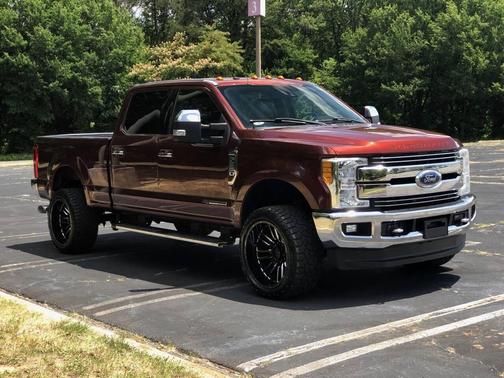 Burgundy 2017 Ford F-350 Lariat