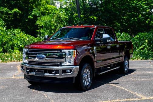 Burgundy 2017 Ford F-350 Lariat