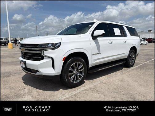 Summit White 2021 Chevrolet Suburban LT