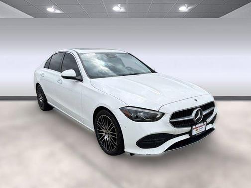 White 2023 Mercedes-Benz C-Class Sedan