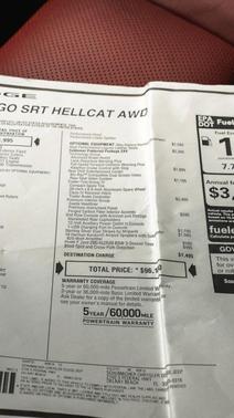 Octane Red Pearlcoat 2021 Dodge Durango SRT Hellcat AWD