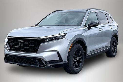 Solar Silver Metallic 2025 Honda CR-V Hybrid Sport