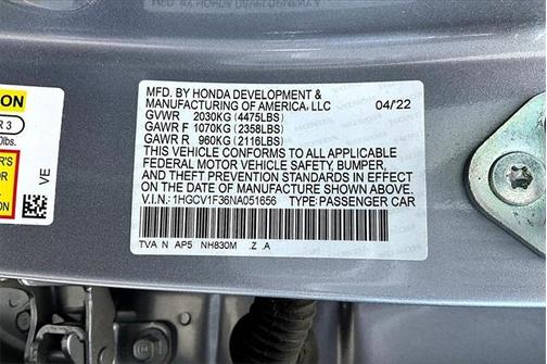 2022 Honda Accord Sport 1.5T