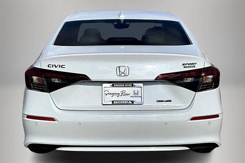 Platinum White Pearl 2026 Honda Civic Hybrid Sport Touring