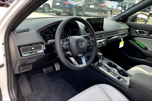 Platinum White Pearl 2026 Honda Civic Hybrid Sport Touring