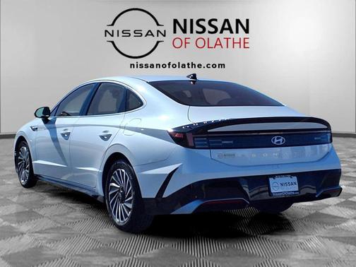 Serenity White 2025 Hyundai SONATA Hybrid SE